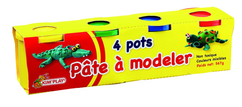 PACK POTS PATE A MODELER (Blister avec 4 pots)