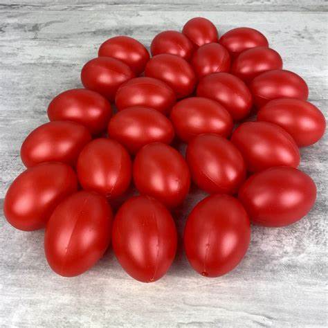OEUFS DE PAQUES COLORÉS (Pack 25 œufs - 3 coloris) Dimension 6 cm