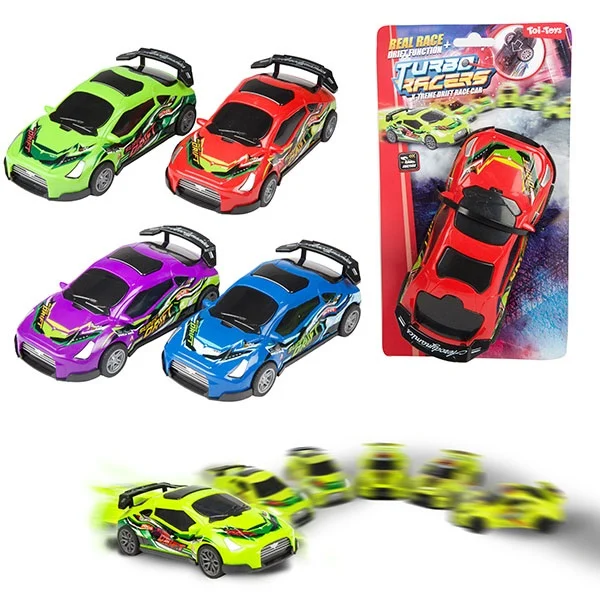 VOITURE DE COURSE FRICTION 4 couleurs assorties 25cm