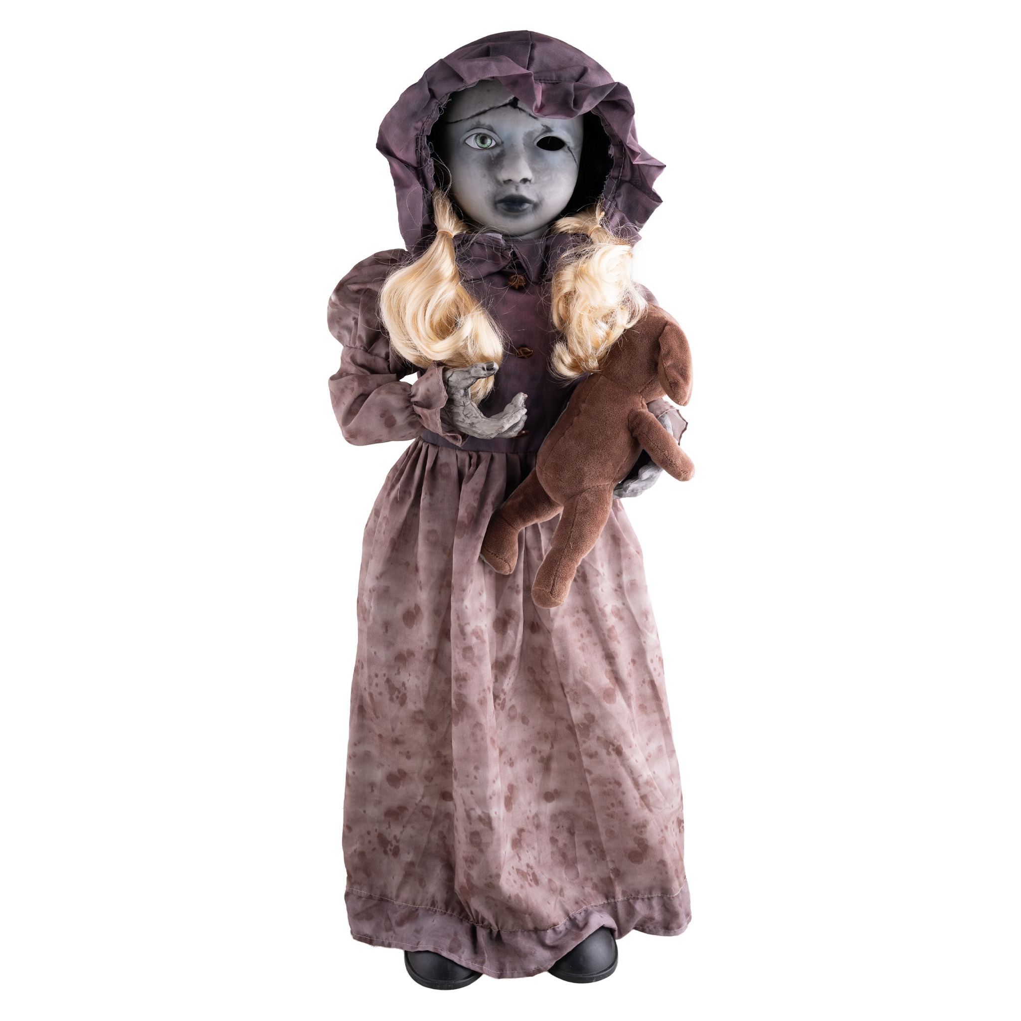 POUPEE SQUELETTE ANIMEE TETE TOURNANTE 95cm(démo vidéo) – Image 1