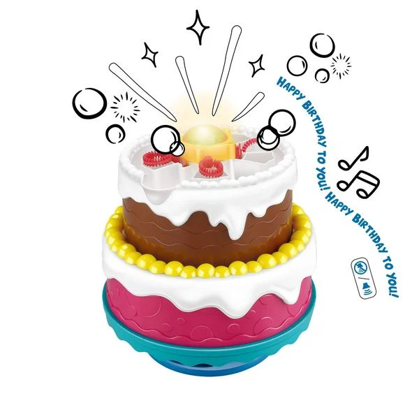 GATEAUX D ANNIVERSAIRE BULLES DE SAVON MUSICAL ET LUMINEUX ( happy birthday)