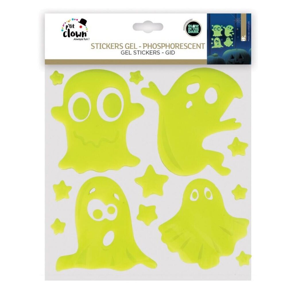 STICKERS GEL HALLOWEEN (Phosphorescents)modèle aléatoire