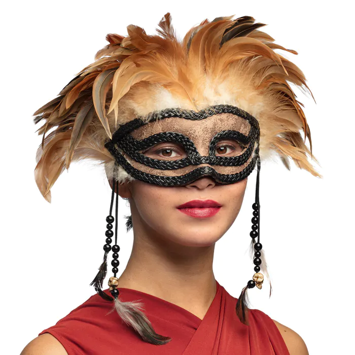 MASQUE VAUDOU PLUME