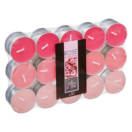 BOUGIES CHAUFFE PLAT SENTEUR ROSE  30 pièces