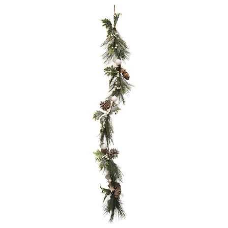 GUIRLANDE BOIS RONDINS ET BRANCHES 1M NATUREL