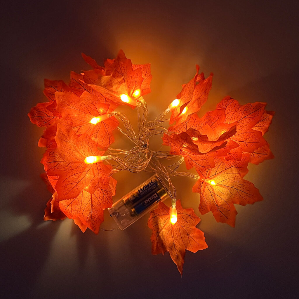GUIRLANDE D AUTOMNE LUMINEUSE 285CM